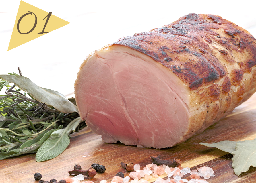自家製ジャンボンブランのローストハム